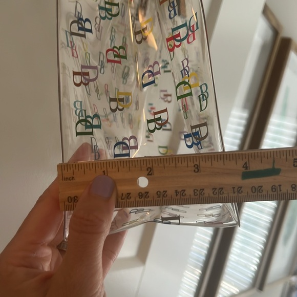 DOONEY & BOURKE Signature DB Small Clear Lunch Mini Tote Handbag Multi Color - Picture 9 of 10